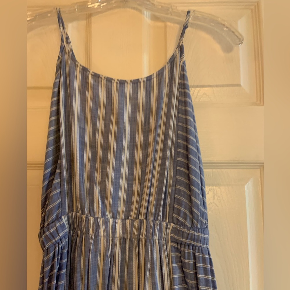 LOFT /women’s Beach dress, S, light blue and white - Picture 4 of 9